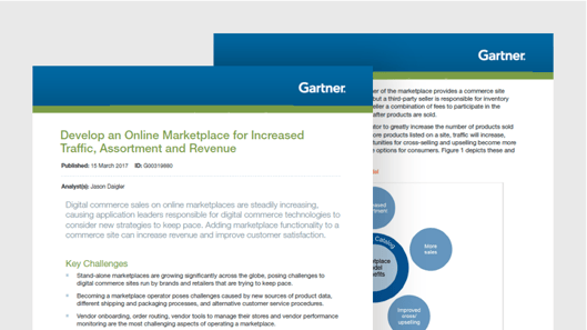 Gartner Report Develop an Online Marketplace for Increased Traffic